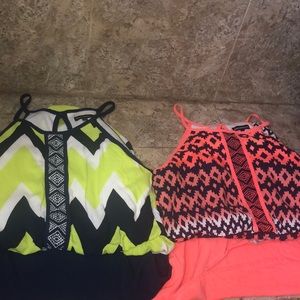 Two Junior printed dresses